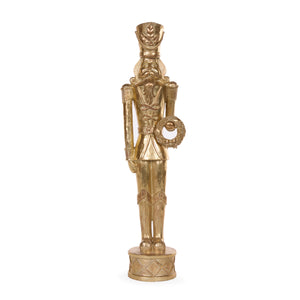 52cm Golden Nutcracker with Wreath (7358154342466)