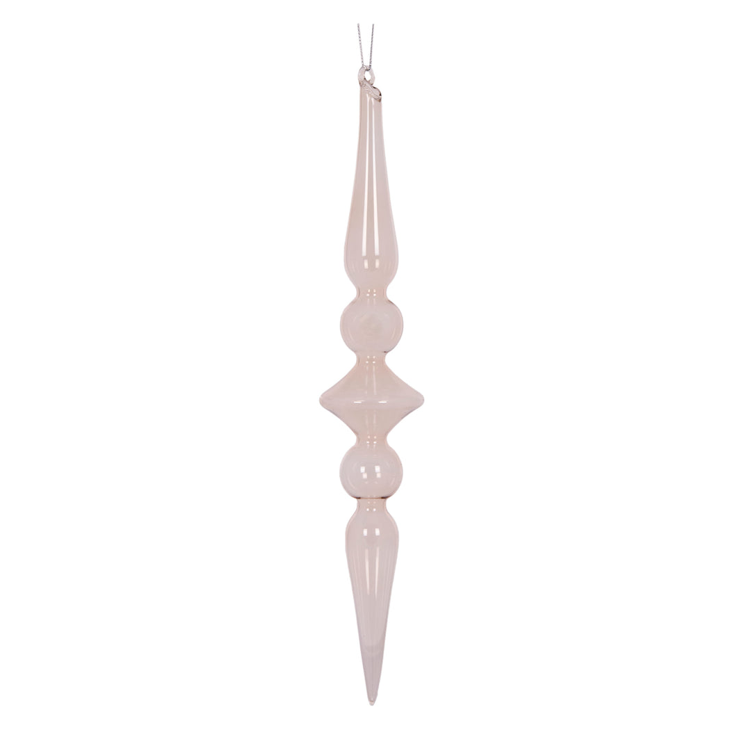 Glass Diamond Finial Linnen (7362773319746)