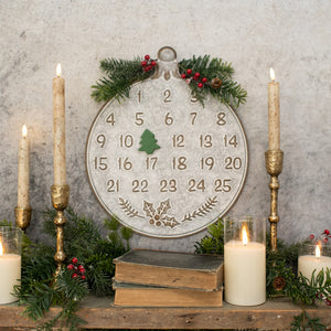 E217037 - 13.5" Metal Ornament Christmas Countdown (7025109663810)