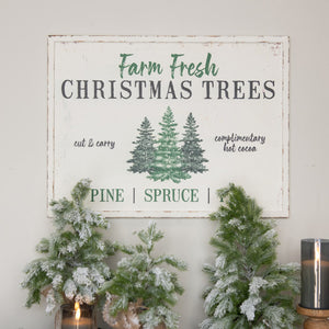 E217815 - 24" Farm Fresh Christmas Trees Sign (7021407109186)