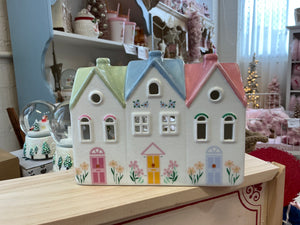 Pastel House Incense Cone Burner and Tealight Holder (damaged) (7554676424770)