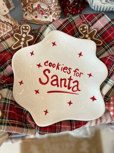 Cookies for Santa Plate - SECONDS (7013711183938)