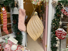 Load image into Gallery viewer, Pink Glitter Swirl Drop Bauble (7549344743490)