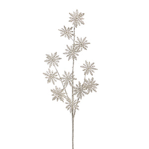 F4302536 - 30" Glittered Snowflake Spray (7019022024770)