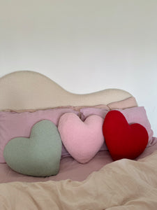 Pink Heart Cushion (7039546130498)