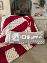 Load image into Gallery viewer, Grey White Christmas Pennant Pillow (7015158480962)