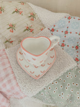 Load image into Gallery viewer, Heart Cup and Saucer Set (7039547408450)