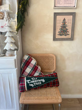 Load image into Gallery viewer, O Christmas Tree Tartan Pennant Pillow (7015159234626)