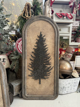 Load image into Gallery viewer, H214057 - Framed Fraser Fir Silhouette Sign (7025081581634)