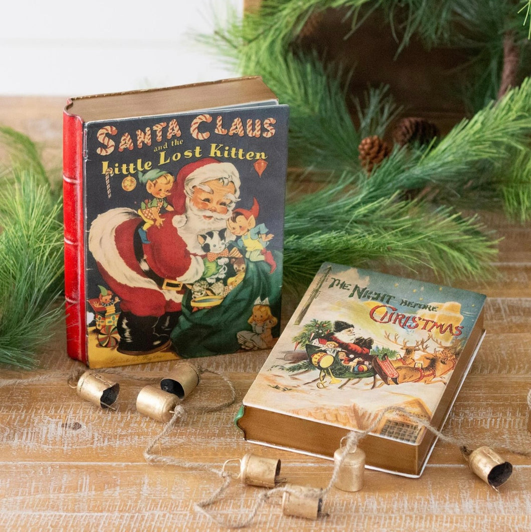 Vintage Christmas Nesting Book Boxes Set of 2 (7274754048066)