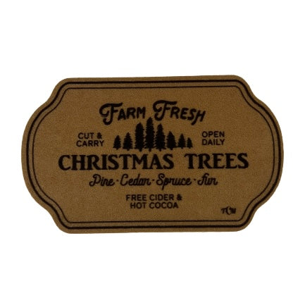 Farm Fresh Christmas Trees Door Mat (6976174260290)