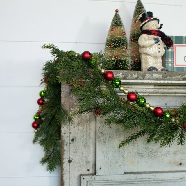 G181573 - 6' Angel Pine, White Spruce and Prickly Pine Garland (6987315773506)