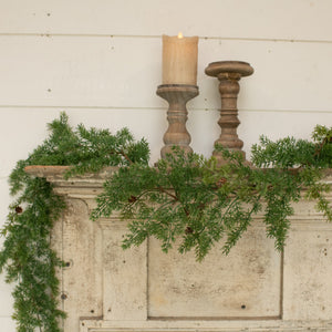 G201786 - 6' Cypress Garland with Cones (6987314790466)