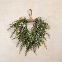 Load image into Gallery viewer, G219711 - 16&quot; Snowy Cedar Hanging Wreath (7025122705474)