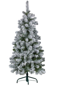 4.5 Foot Slim Christmas tree with Snowy Finish Pre Lit - HZSS45 (6954430955586)