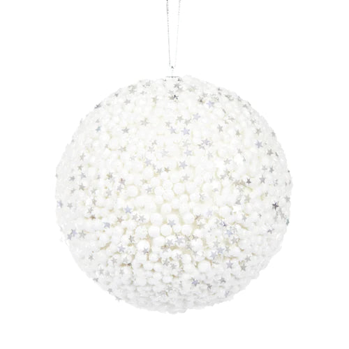 XL White Stars Bauble (6959937421378)