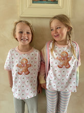 Load image into Gallery viewer, Kids Gingerbread Bows Tee (7232186220610)