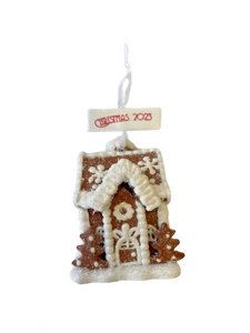 2023 Gingerbread House Lighted Ornament (6976181960770)