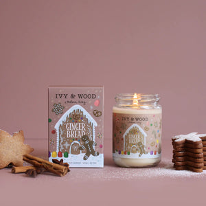 Gingerbread Christmas Candle (6985775448130)