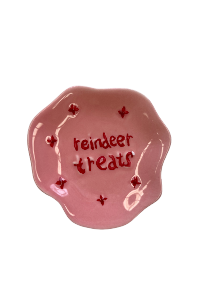 PINK - REINDEER TREATS PLATE (7013722619970)