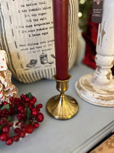 Load image into Gallery viewer, Small Brass Gold Candlestick Holder (7017625485378)
