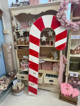 Load image into Gallery viewer, LARGE STANDING WOODEN CANDY CANE 1.7m - LAST ONES!! LOCAL PICKUP ONLY