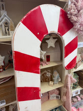 Load image into Gallery viewer, LARGE STANDING WOODEN CANDY CANE 1.7m - LAST ONES!! LOCAL PICKUP ONLY