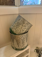 Load image into Gallery viewer, 4312372 GALVANISED TREE BUCKET SET OF 2 - LAST ONE!!
