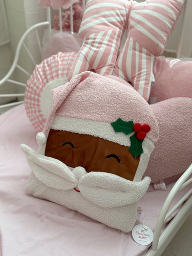 70% OFF!! Pink Santa Head Cushion - Now Only $6!!