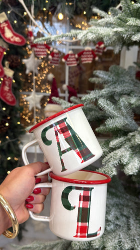 Enamel Monogram Mug 500ml