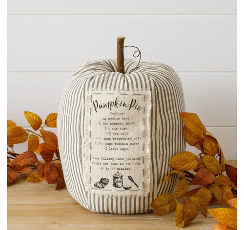 PRE ORDER - Striped Pumpkin with Recipe (6959483846722)