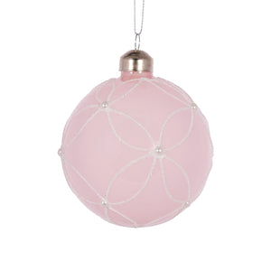 Pink Pearl Flower Bauble (6960288071746)