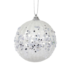 White Wrapped Bauble (6959935225922)