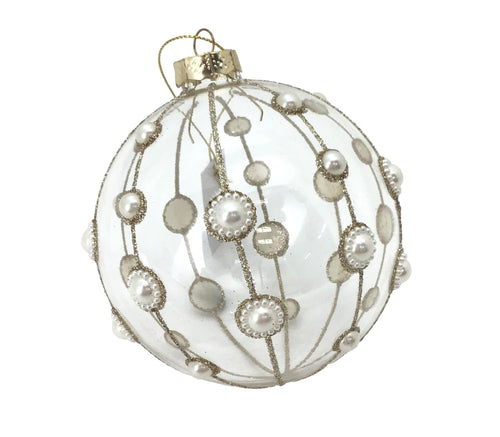Pearl Clear Ball Hanging - JQAM465 (6964332363842)
