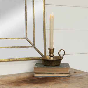 MH213356 - 3.75" Gold Ornamental Taper Candle Holder (6987539251266)