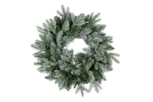 Load image into Gallery viewer, Frosted Mulberry Wreath Pre Lit 122cm - NATFM122WT (6954429644866)