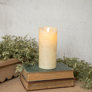 NY213029 - 7" Moving Flame Cream Pillar Candle (6987662622786)