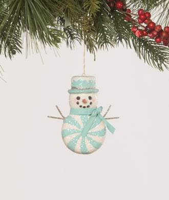 TF2286 - Aqua Peppermint Snowman Ornament (6912800817218)