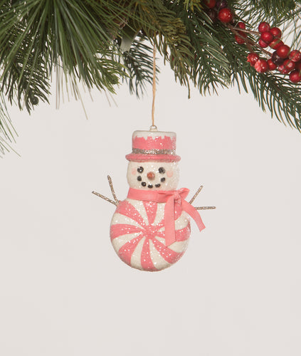 TF2288 - Hot Pink Peppermint Snowman Ornament (6912800915522)