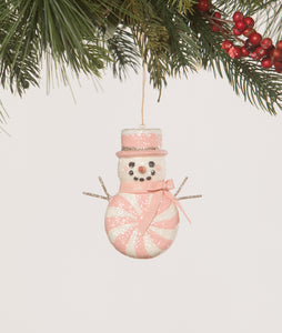 TF2289 - Pink Peppermint Snowman Ornament (6912800948290)