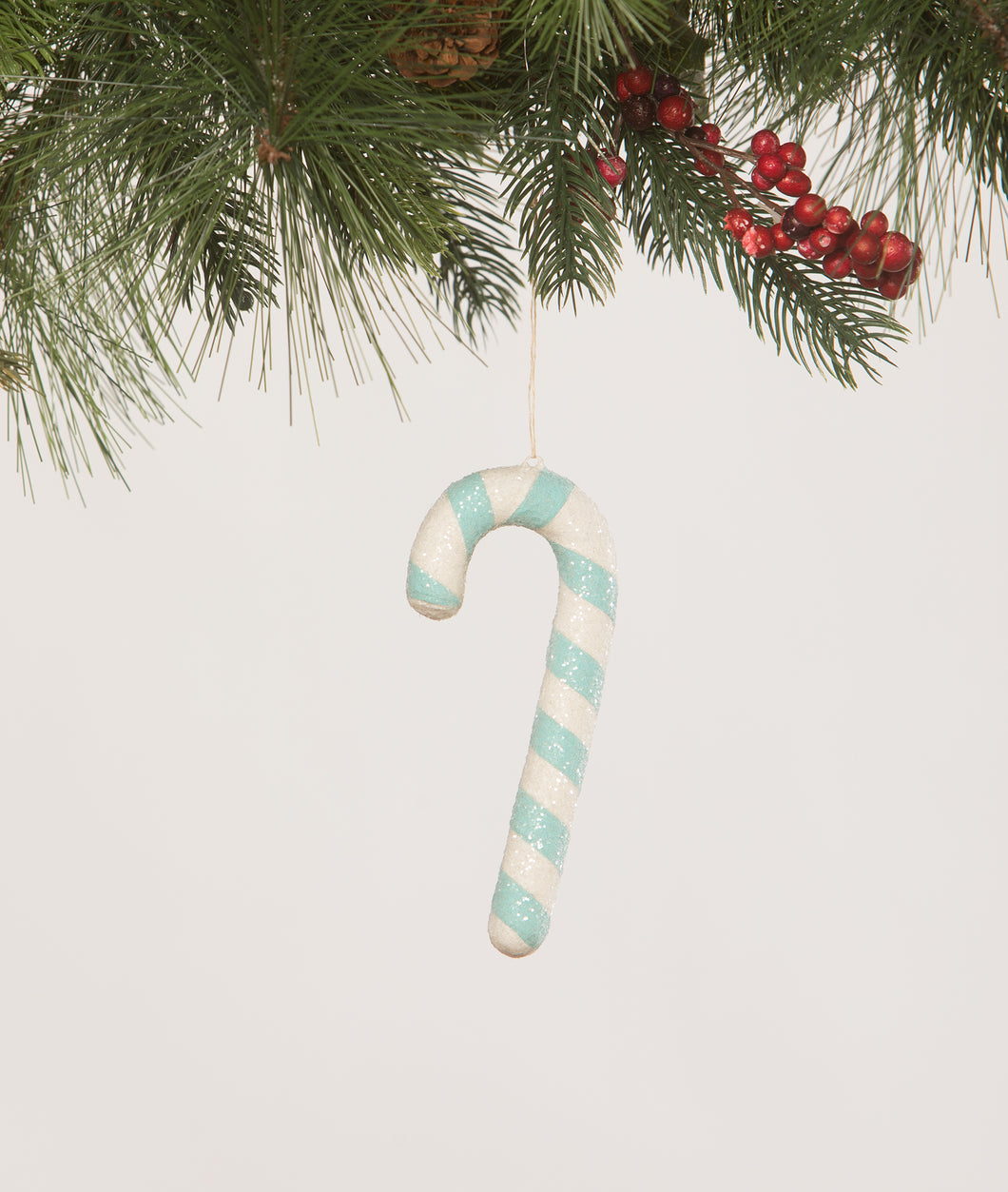 TF2573 - Aqua Candy Cane Ornament (6912801898562)