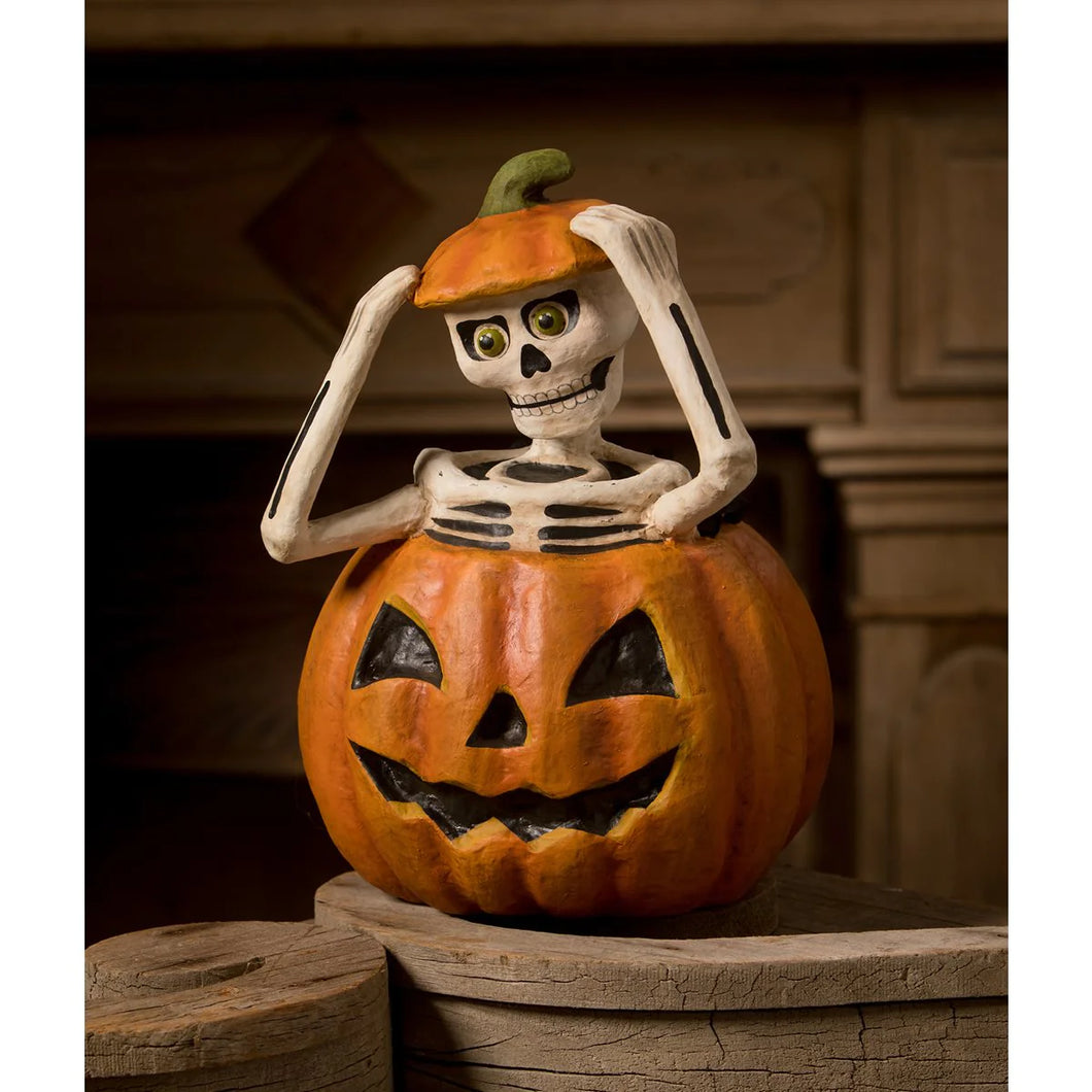 TJ2309 - Pop Up Skelly Paper Mache (6953012461634)