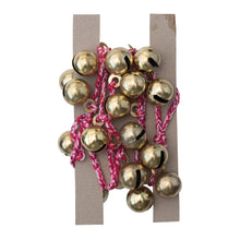 Load image into Gallery viewer, 72&quot;L Metal Jingle Bell Garland on Braided Cord (7374742782018)