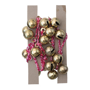 72"L Metal Jingle Bell Garland on Braided Cord (7374742782018)