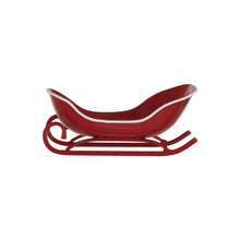 Load image into Gallery viewer, Metal Sleigh, Red &amp; White (7374746386498)
