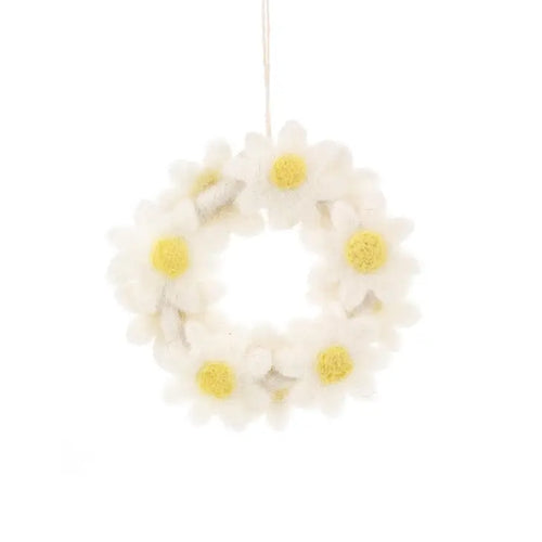 Daisy Wreath Ornament (7050771923010)