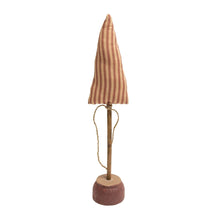 Load image into Gallery viewer, Red Ticking Stripe Christmas Tree on Base (6955304648770)