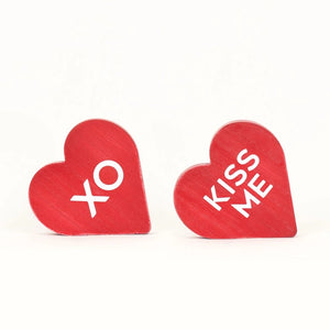 XO Kiss Me Valentine Wood Cut Out (7041306951746)