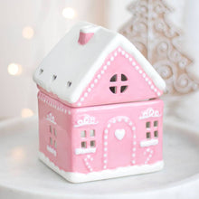 Load image into Gallery viewer, Pink Gingerbread House Christmas Oil Burner (7330222637122)