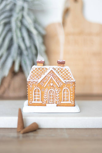 Christmas Gingerbread House Incense Cone Burner (7330222047298)